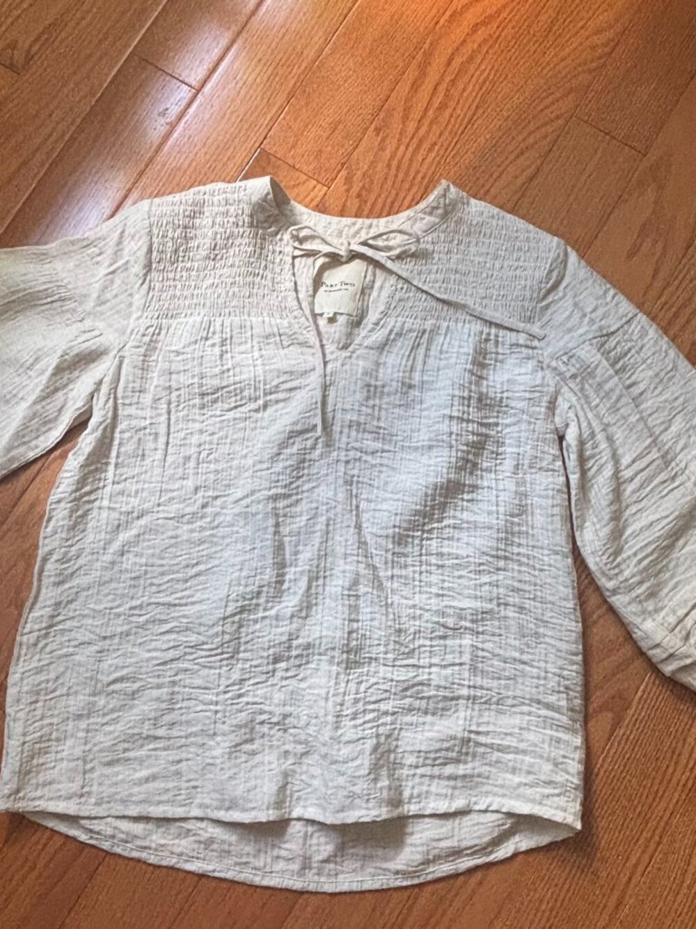 Part Two. Ecru blouse. Size 32.